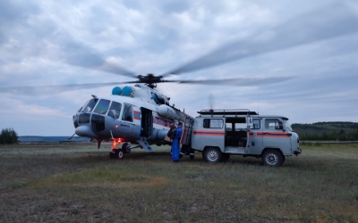 Пострадавшие во время жесткой посадки вертолета Ми-8 а/к "Полярные авиалинии" доставлены в Якутск