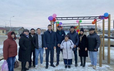 В 17 квартале Якутска открыли первую воркаут-площадку