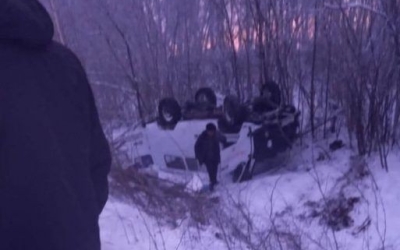 В Нюрбинском районе опрокинулся УАЗ