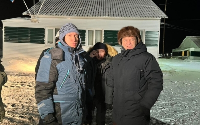 Премьер Якутии посетил базу Юрюнг-Хая АО «Алмазы Анабара»  