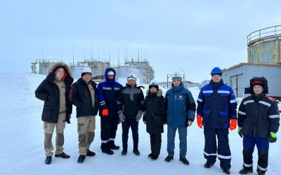 Рабочая группа АО "Алмазы Анабара" группы АЛРОСА вместе со специалистами ВНИИР побывала на прииске "Маят"