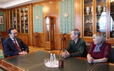 Айсен Николаев встретился с семьёй погибшего в ходе СВО Михаила Андреева