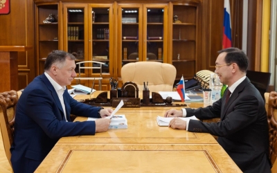 Айсен Николаев встретился с заместителем Председателя Правительства РФ Маратом Хуснуллиным