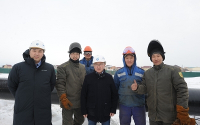 Алексей Колодезников осмотрел прокладку нового газопровода