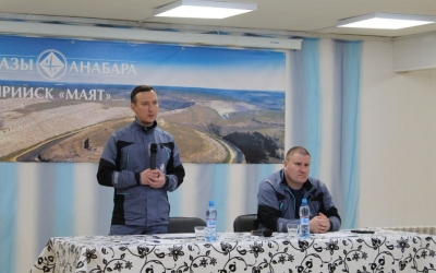 Глава компании "Алмазы Анабара" Павел Маринычев с рабочим визитом посетил прииск "Молодо"