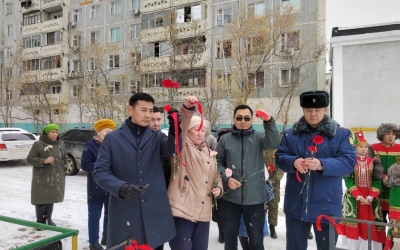 Компания "Алмазы Анабара" группы АЛРОСА открыла сквер ветеранов Великой Отечественной войны в Промышленном округе