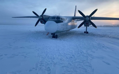 Самолет «Полярных авиалиний» промахнулся мимо взлетной полосы и сел на реку