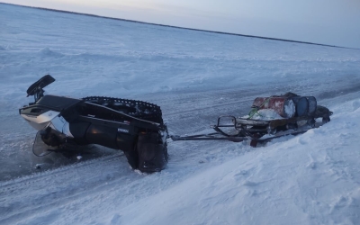 В Якутии в ДТП погиб водитель снегохода