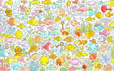 Найдите на картинке ракушку за 10 секунд — зарядите свой мозг весёлой задачей!