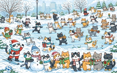 Тест на внимательность: найдите кошку с телефоном за 5 секунд!