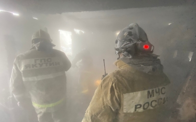 Пожар в селе Ыллымах: Подозреваемый попытался скрыться