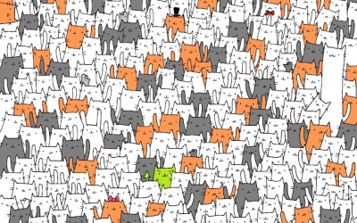 "Найдите зайца среди котов: Тест на внимательность