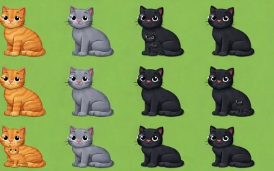 Тест на внимательность: сколько кошек спрятались на этой картинке? У вас есть 10 секунд!