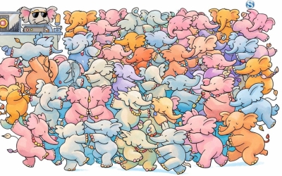 Головоломка на зоркость: найдите кита среди слонов всего за 5 секунд