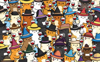 Забавный тест на внимательность: Найдите одно отличие у кошек с безалкогольными коктейлями