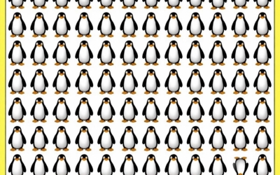 Пингвин в замешательстве: найдите его среди сородичей за 5 секунд!