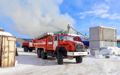 В Мирнинском районе на пожаре пострадал человек
