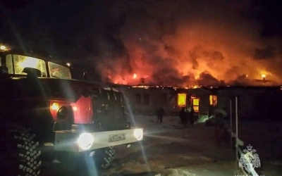 В Усть-Алданском районе сгорело здание детсада