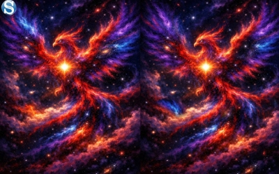 Найдите 3 отличия: феникс на двух картинках не одинаков — у вас есть всего 10 секунд!