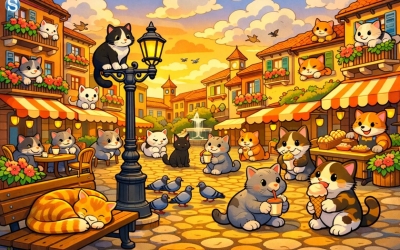 Тест на внимательность: найдите коварную мышку среди кошек за 10 секунд