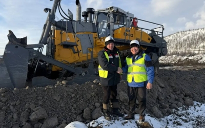 На прииске «Молодо» компании "Алмазы Анабара" ввели в эксплуатацию новый бульдозер D40