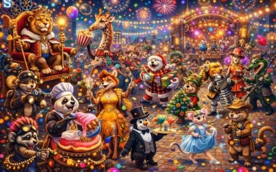 Праздничный концерт в центре города. Среди горожан спрятался воришка, который украл кольцо! Найдите украшение за 5 секунд!