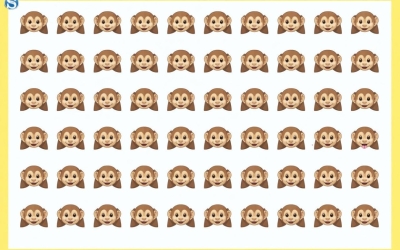 Тест на внимательность: найдите отличающуюся обезьянку за пару секунд!