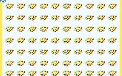 Тест на внимательность: найдите сердечко за 5 секунд среди палитр!