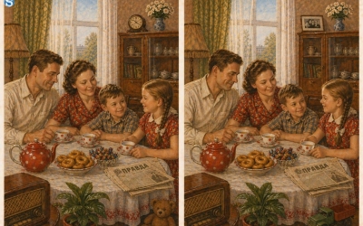 «Советская семья за завтраком»: Тест на внимательность эпохи СССР