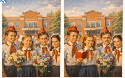 Советский тест: найдите отличия на картинках школьников СССР