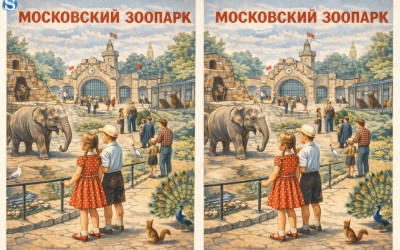 Зоопарк СССР: Найдите отличия на советской картинке - тест