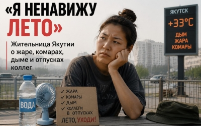 «Я ненавижу лето»: Жительница Якутии о жаре, комарах, дыме и отпусках коллег