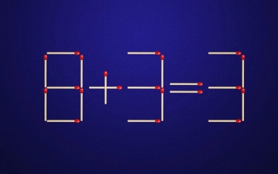 8 + 3 = 3: переставьте одну спичку, чтобы исправить пример. Два задания для гениев