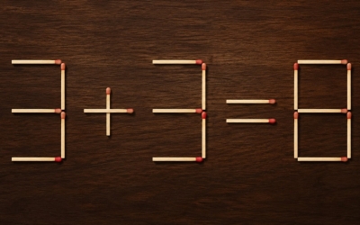 3+3=8? Переложите одну спичку и найдите все три решения