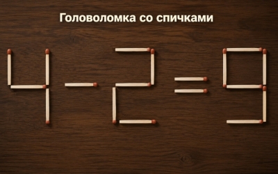Переместите одну спичку за 5 секунд: тест на скорость мышления, который проходят только 20%
