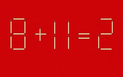 Головоломка со спичками: 8 + 11 = 2. Один ход, который всё меняет. Справитесь?