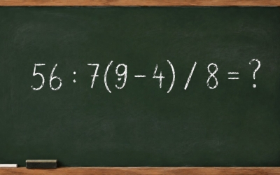 Математический челлендж: решите пример 56 : 7(9 – 4) / 8