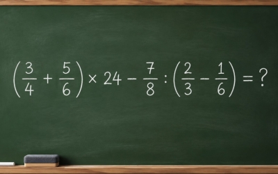 Математический челлендж: решите пример (3/4 + 5/6) × 24 − 7/8 : (2/3 − 1/6)
