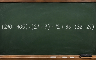Математический челлендж: решите новый сложный пример (210 − 105) : (21 + 7) · 12 + 96 : (32 − 24)