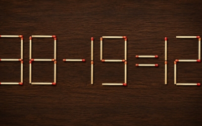 Спичечная головоломка: 38 − 19 = 12 — сможете найти решение?
