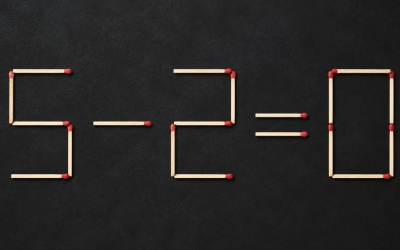 Ответ на головоломку со спичками: 5 − 2 = 0