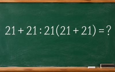 Математический челлендж: 21 + 21 : 21(21 + 21) = ?