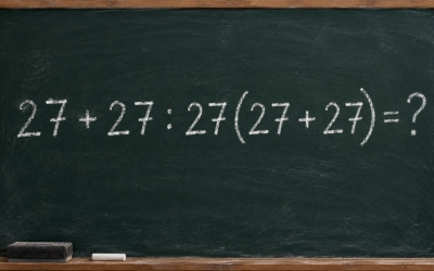 Математический челлендж: решите пример 27 + 27 : 27(27 + 27)