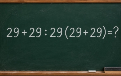 Математический челлендж: решите пример 29 + 29 : 29(29 + 29)=?
