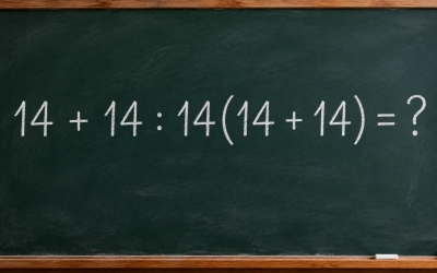 Математический челлендж: решите пример 14 + 14 : 14(14 + 14) = ?