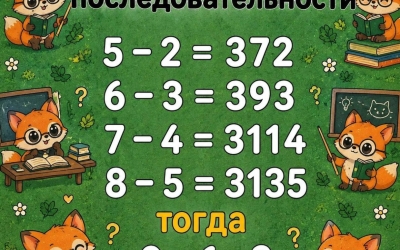5−2=372: разгадайте логику последовательности