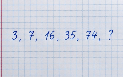 Задачка на логику: продолжите ряд 3, 7, 16, 35, 74, ?