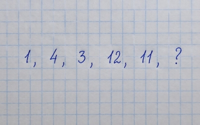 Задачка на логику: разгадайте скрытый алгоритм в числовом ряду 1, 4, 3, 12, 11…