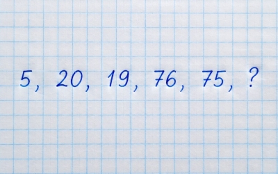 Разгадка числового ребуса: 5, 20, 19, 76, 75 — какое число следующее?