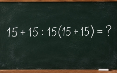 Математический челлендж: решите пример 15 + 15 : 15(15 + 15) = ?